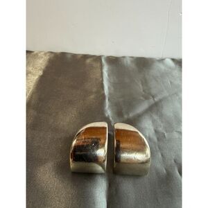 Vintage S Designs Seasons 925 Sterling Silver Sculptural Clip Earrings 42g